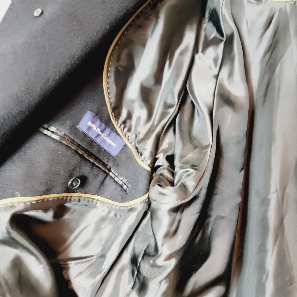 Coppley 100% Pure Cashmere Mens 3/4 Black Trench Coat Size 42 - Picture 10 of 16